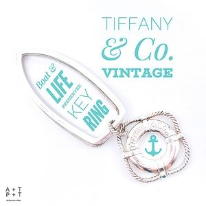 Tiffany & Co. Key Ring Boat & Lifesaver Charm